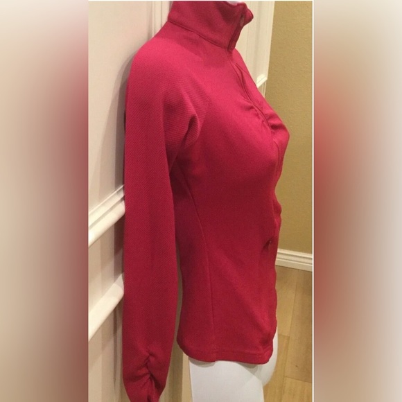 Alpine Design Fleece Women's Pullover Size XS Cranberry 1/4 Zip Long Sleeve - Picture 3 of 12